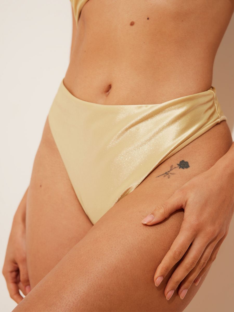 Slip Bikini Culoare Auriu Mohito Aj Gld