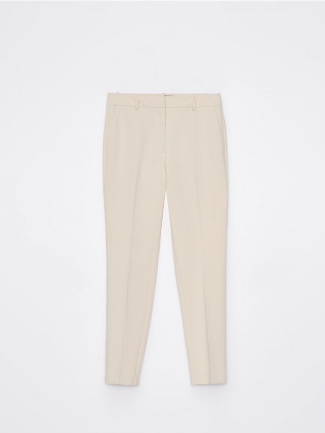 Pantaloni Elegan I Tip Igaret Culoare Beige Mohito S X