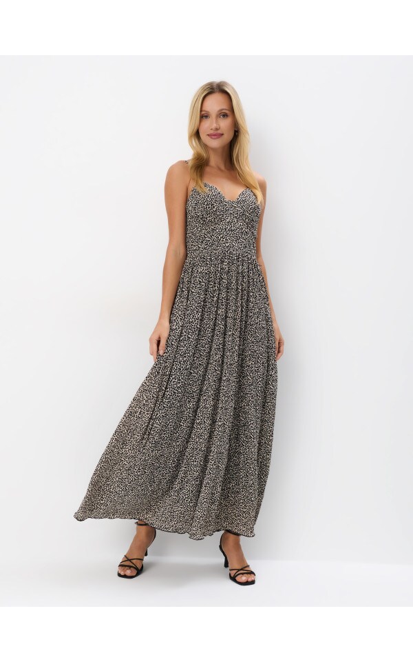 Maxi Abito Con Spalline Colore Nude Mohito Bk P