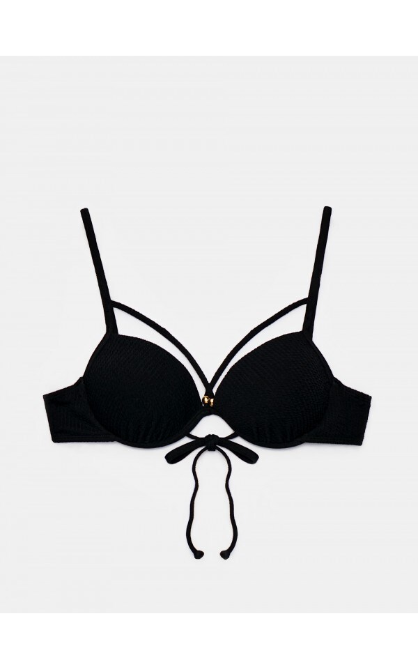 Top De Bikini Color Negro Mohito Aj X