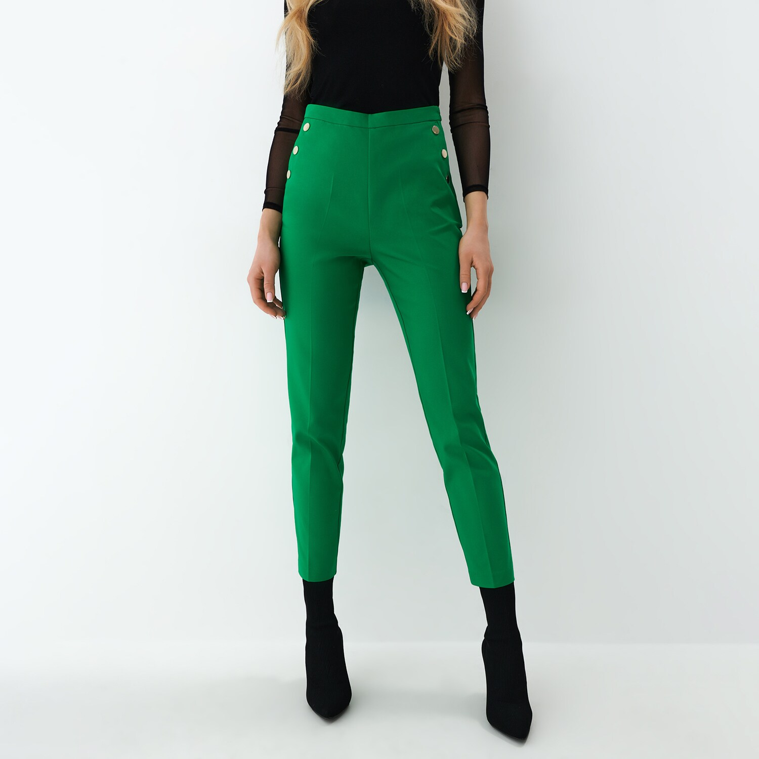Mohito - Pantaloni tigareta verzi - Verde image9