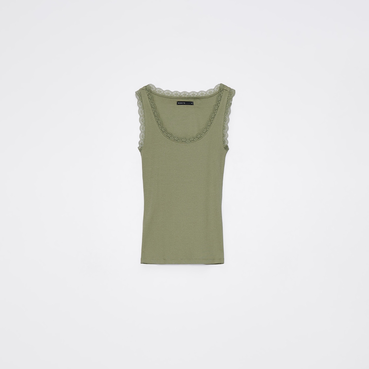 Mohito - top cu dantelă - verde