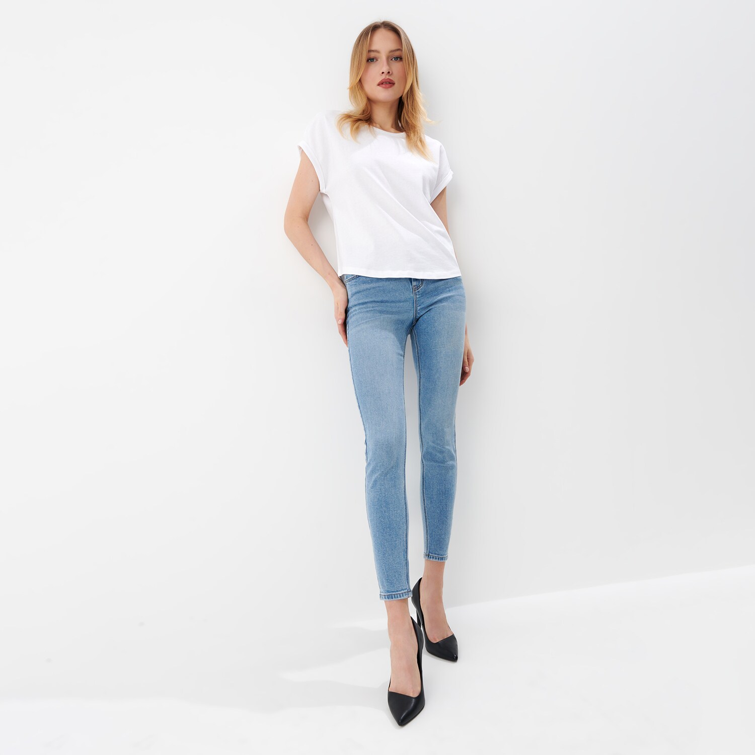 Mohito - tricou cu decolteu rotund - alb