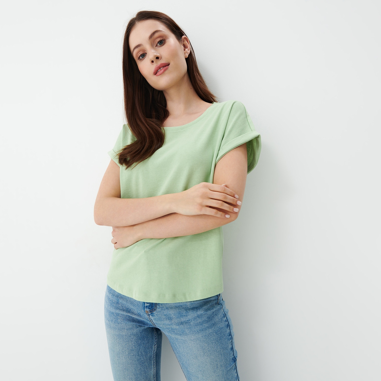 Mohito - tricou cu decolteu rotund - verde