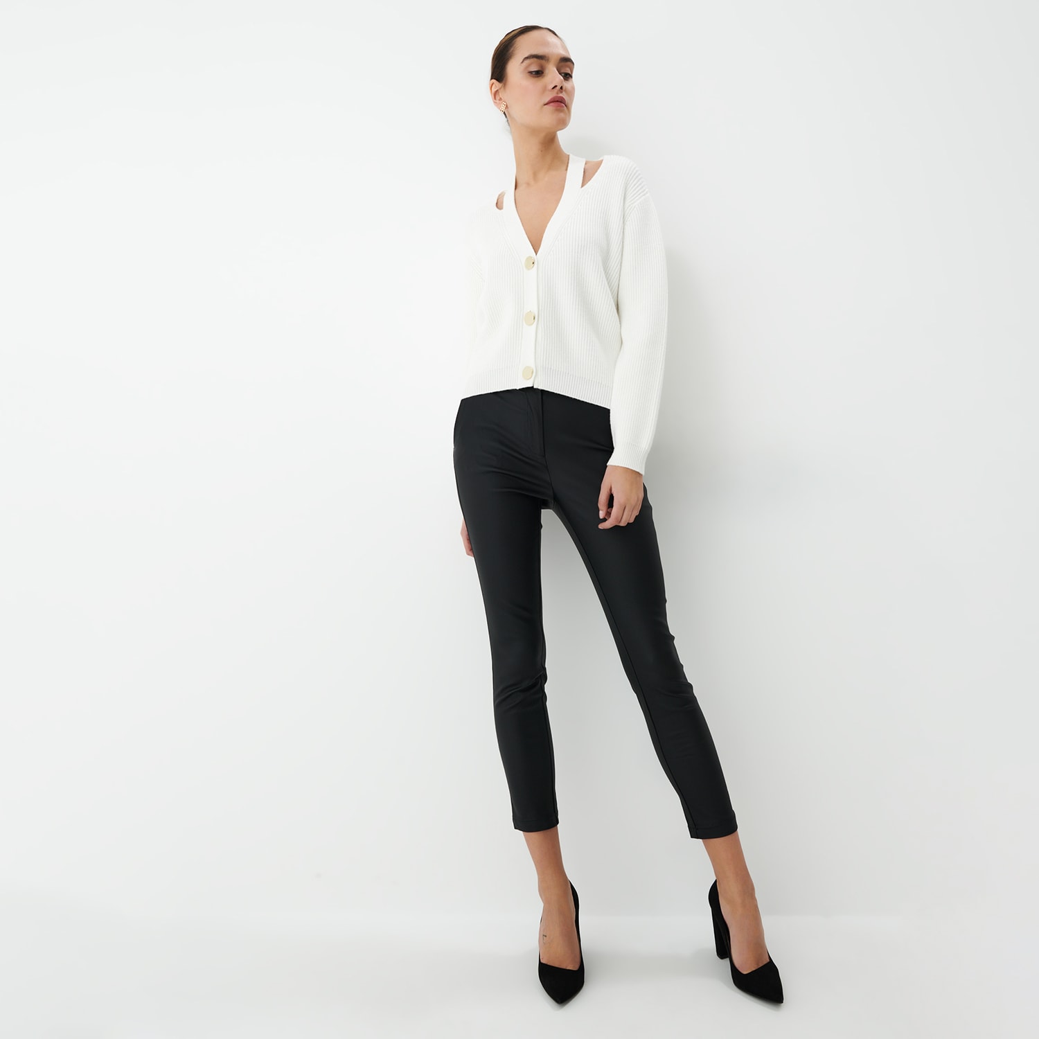 Mohito - cardigan cu nasturi decorativi - ivory