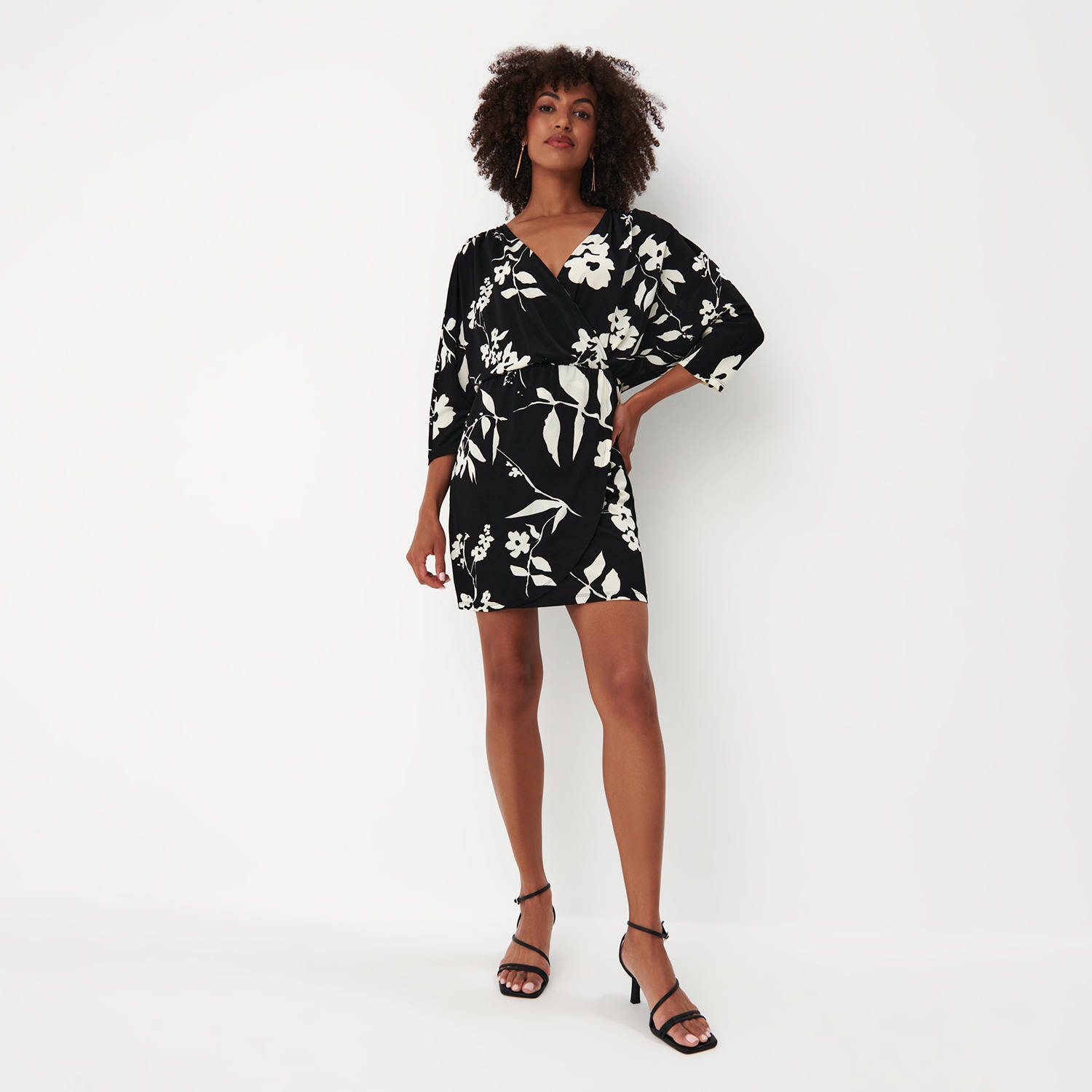 Mohito - rochie tip plic cu model - negru