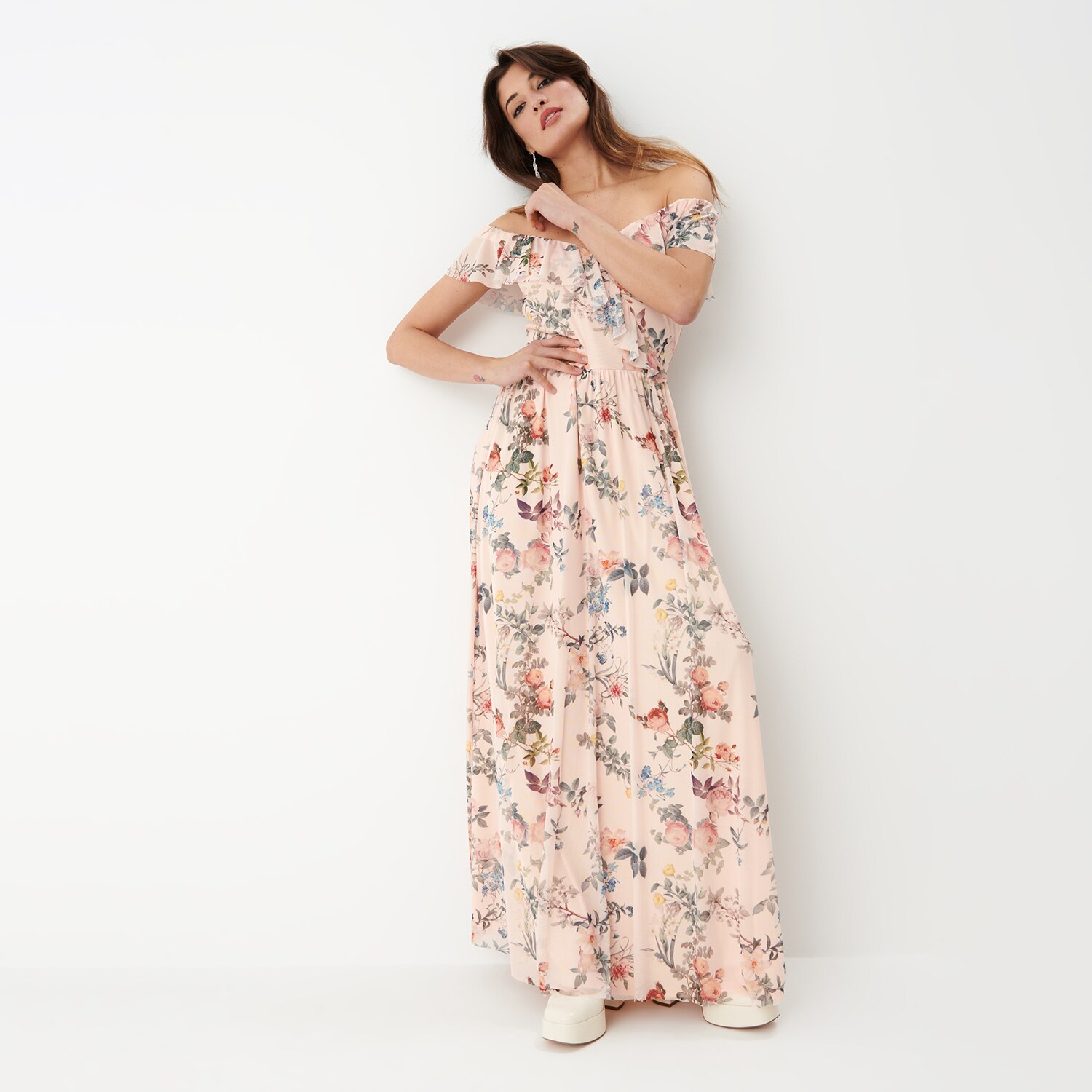 Mohito – Rochie maxi cu imprimeu floral – Bej All > dresses > floral dresses 2023-10-04