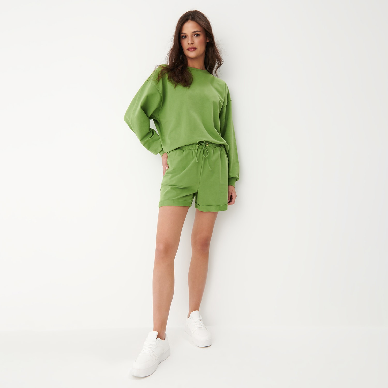 Mohito - bluză de trening din bumbac - verde
