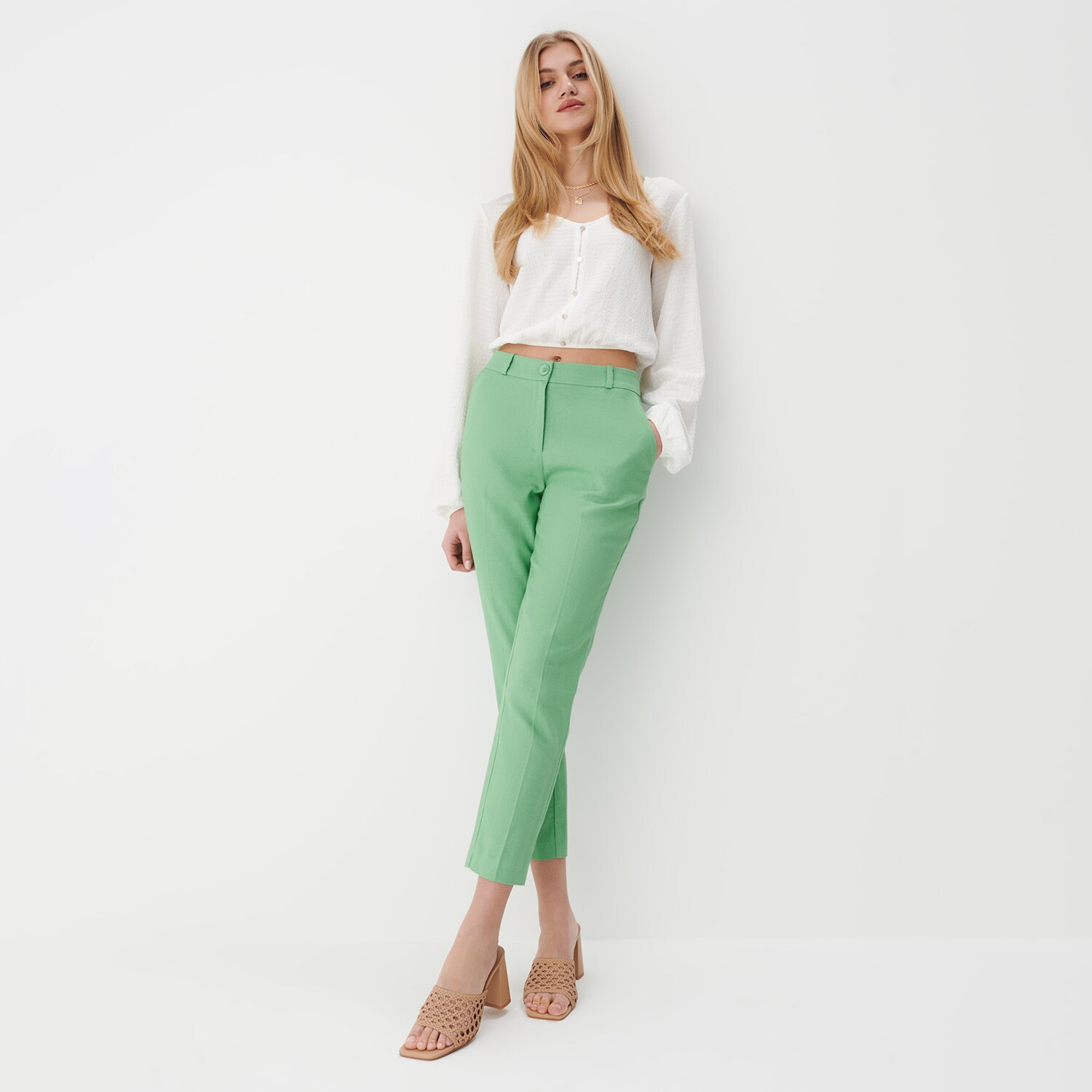 Mohito - Pantaloni eleganti, la dunga - Verde image13