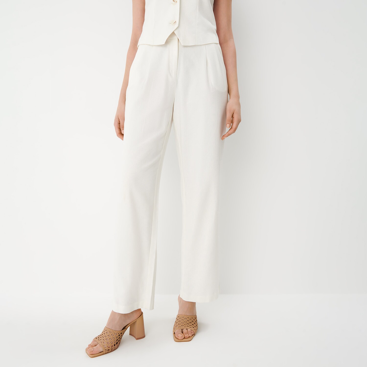 Mohito - Pantaloni din in - Ivory image12