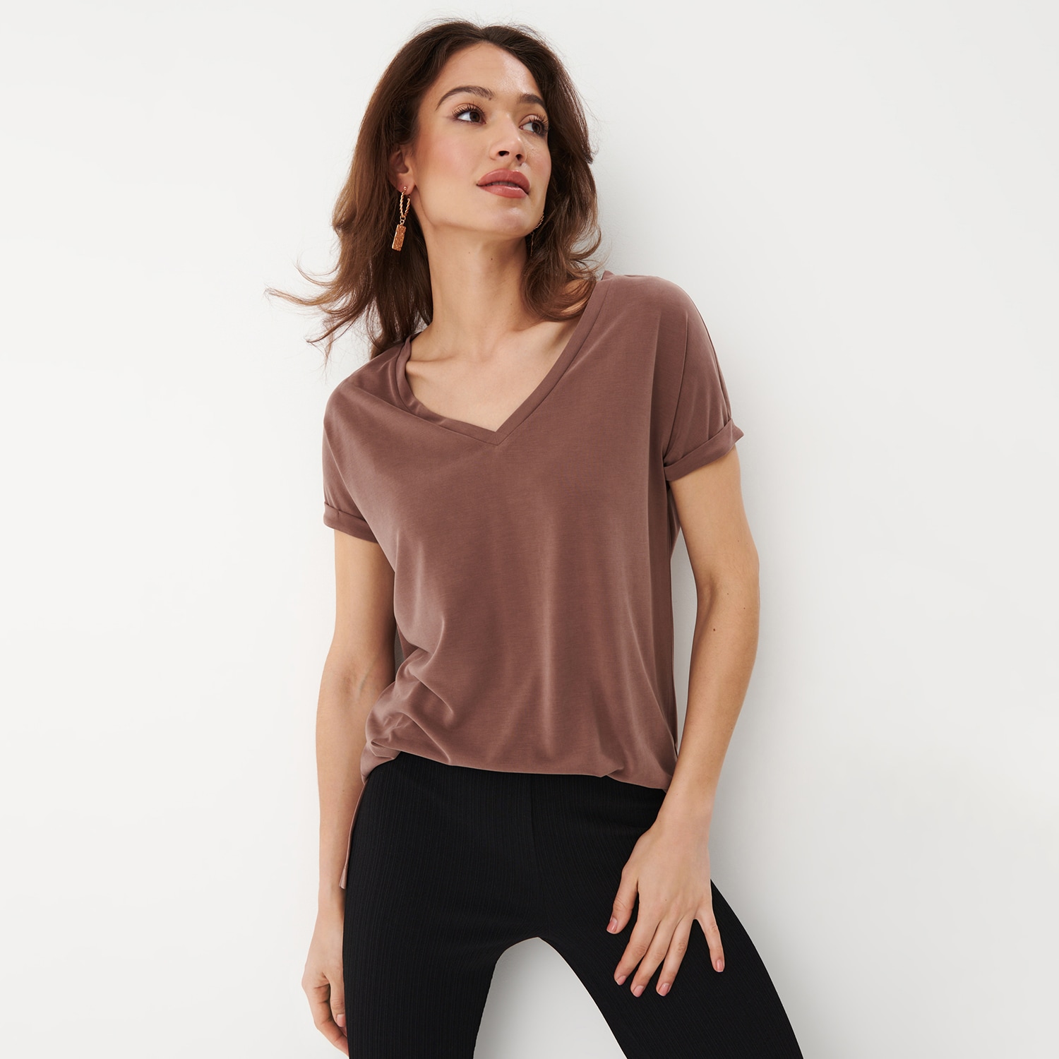 Mohito - tricou cu mâneci scurte - maro