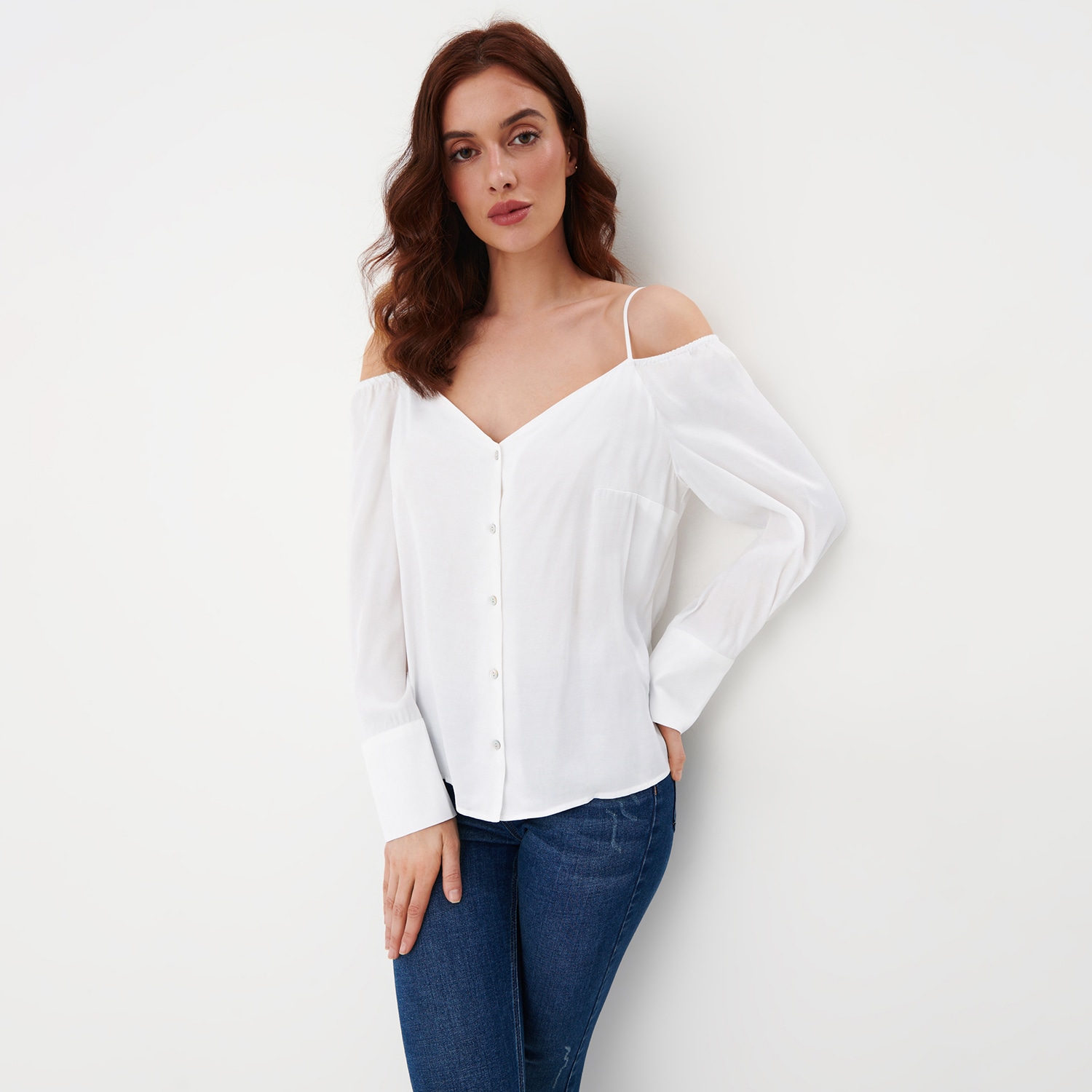 Mohito - bluză off shoulder - alb