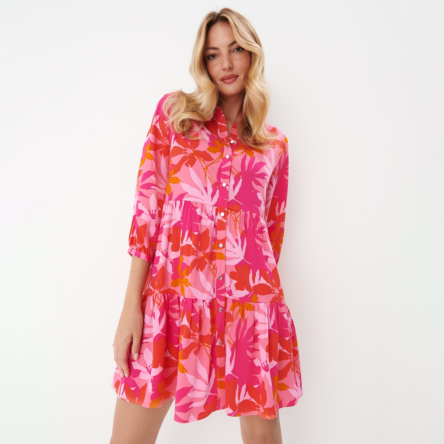 E-shop Košeľové šaty - Ružová