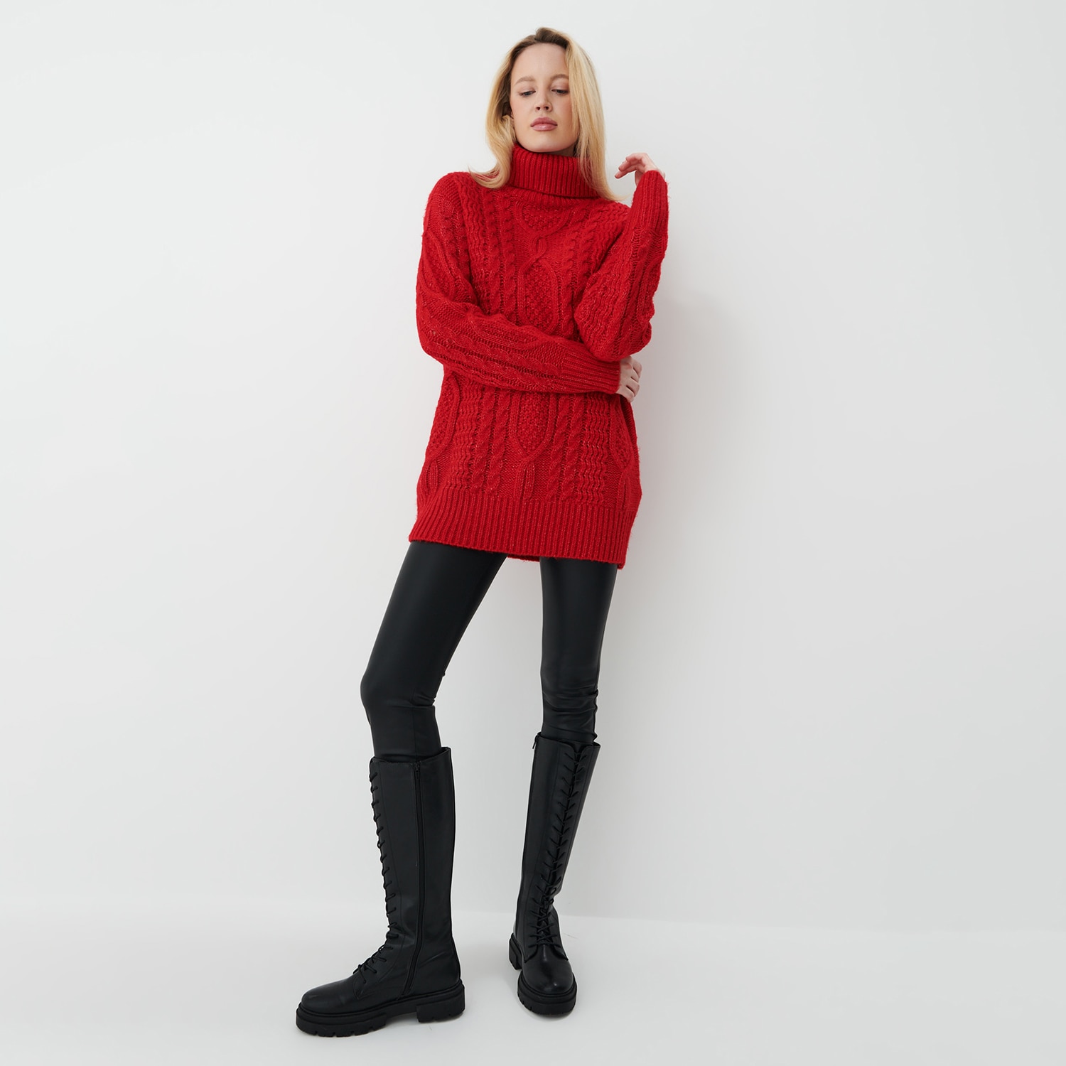 Mohito – Pulover cu guler rulat – Roșu All > sweaters 2023-10-04