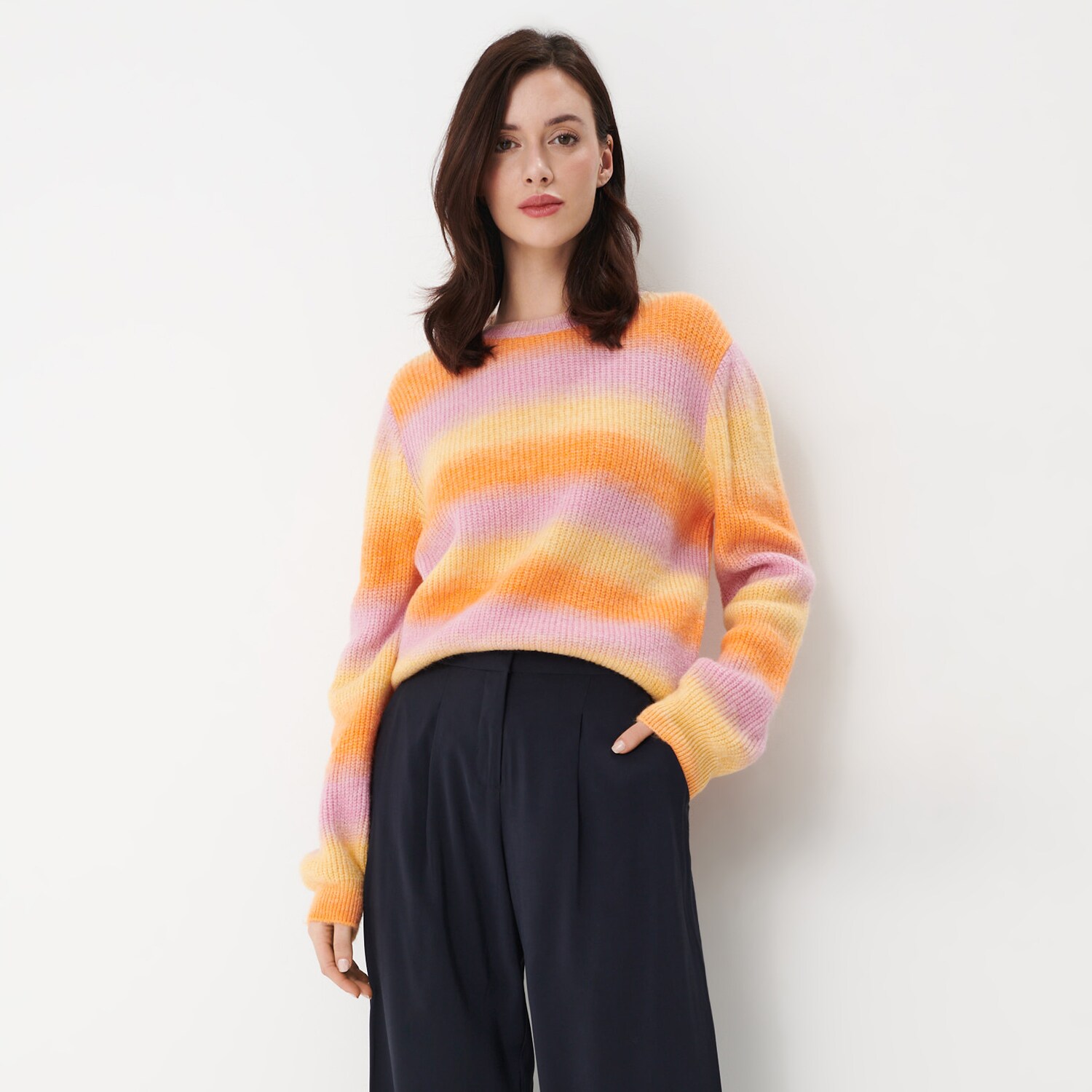 Mohito – Pulover colorat cu efect de gradație – Oranj All > sweaters 2023-10-04 3