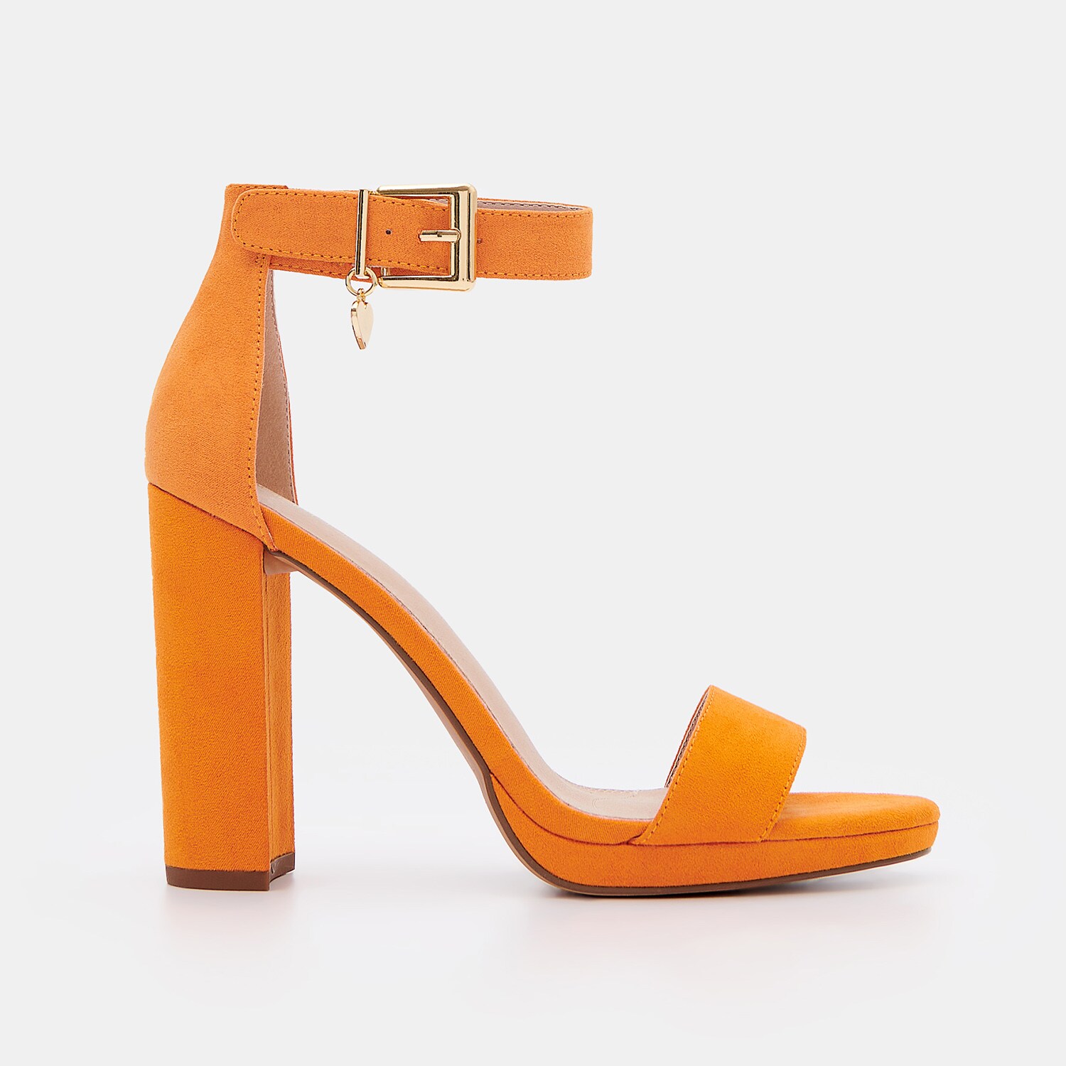 Mohito - Sandale portocalii cu toc - Oranj image9