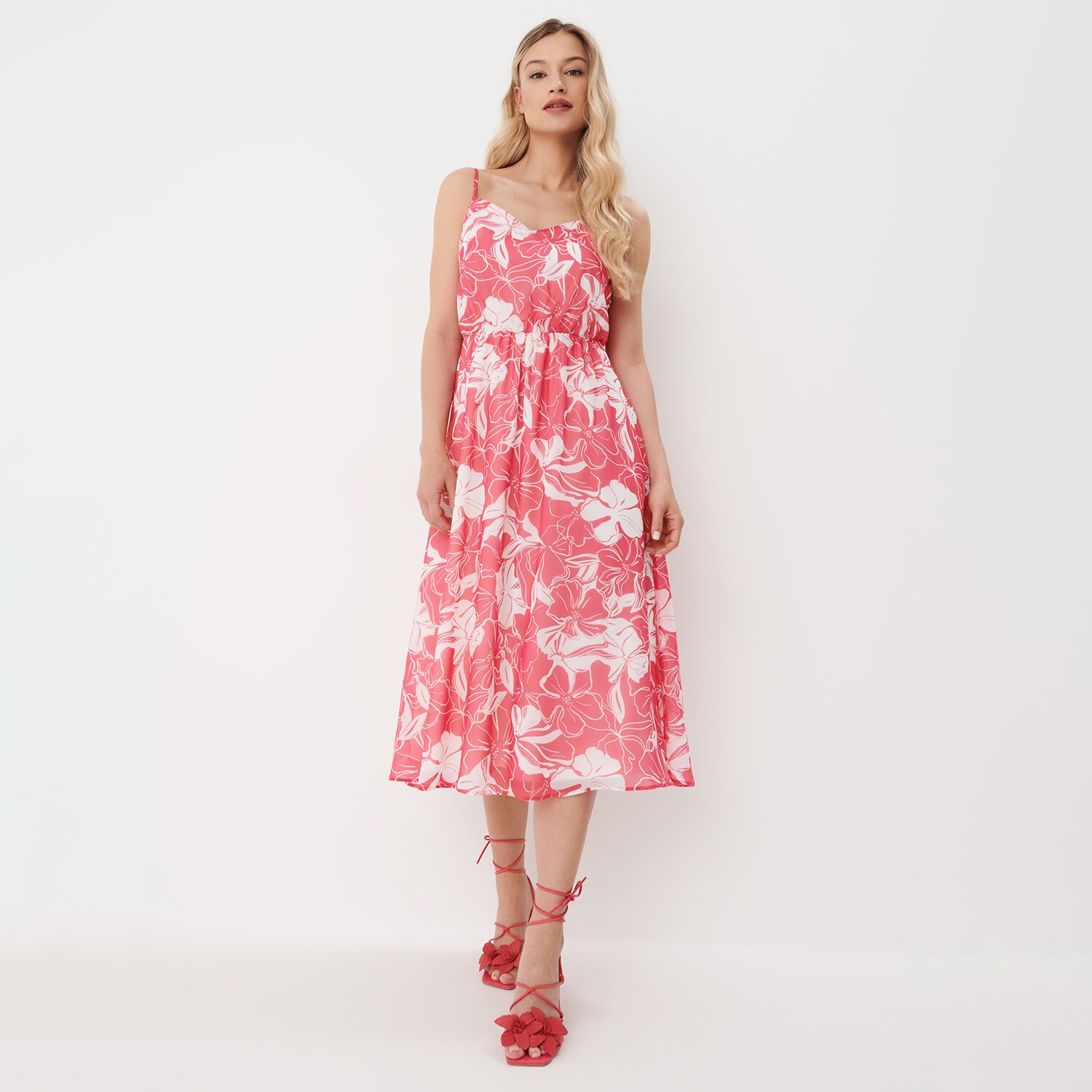 Mohito - Rochie cu model floral - Roz image0