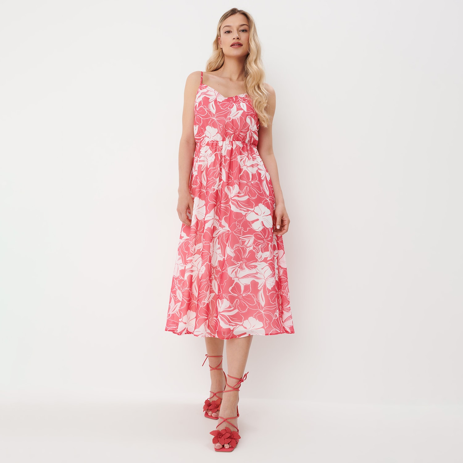 Levně Mohito - Šaty s květinovým vzorem - Růžová