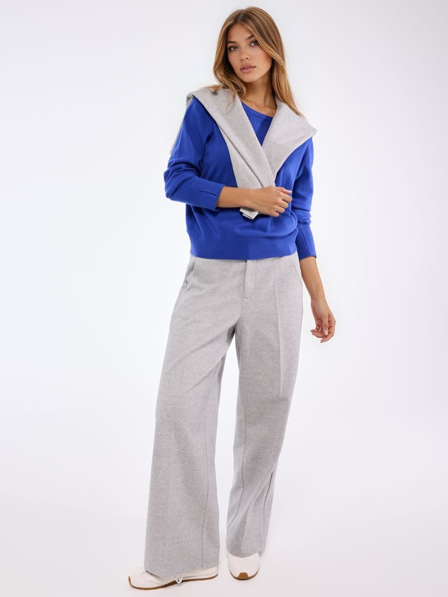 Sweter basic - niebieski - MOHITO