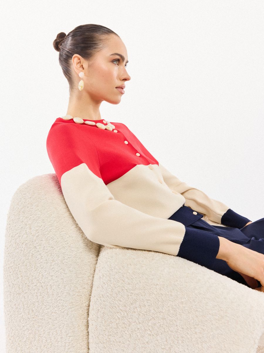 Cardigan - Roșu - MOHITO