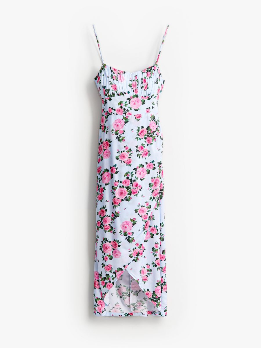 Sukienka midi na ramiączkach - wielobarwny - MOHITO