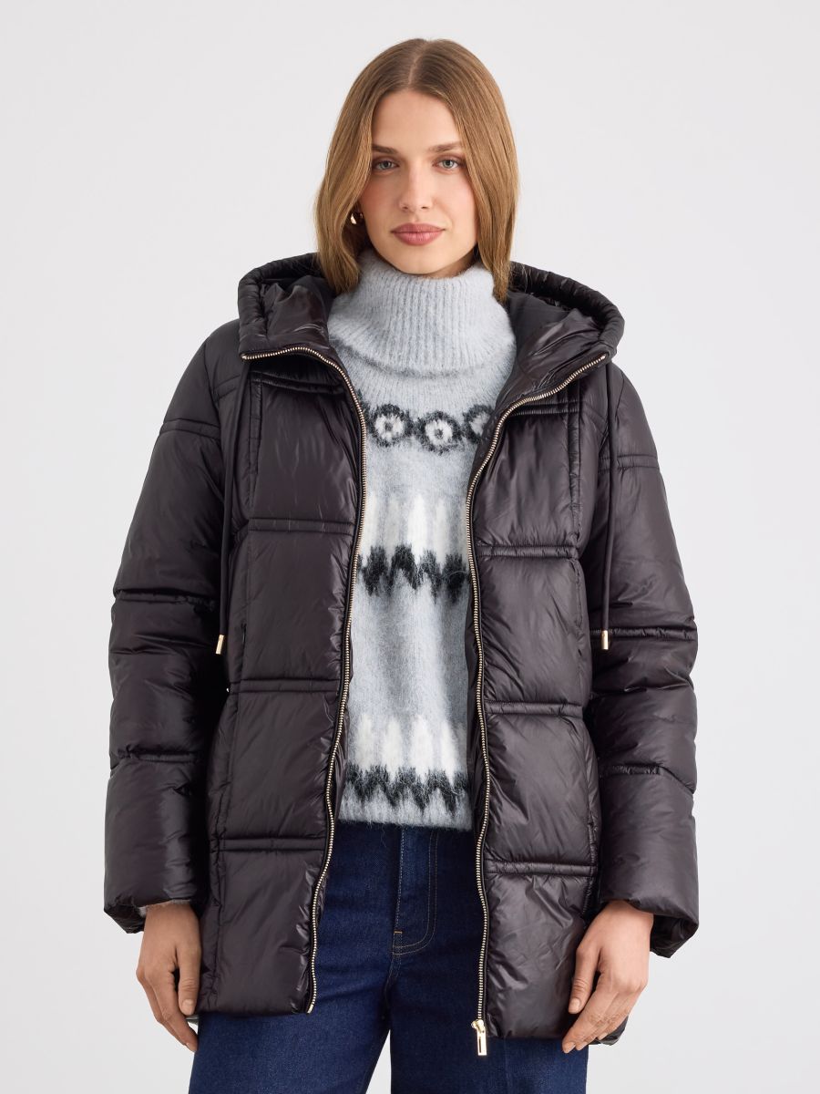 Kurtka puffer - czarny - MOHITO