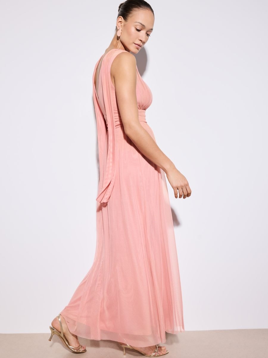 Rochie maxi - Coral - MOHITO