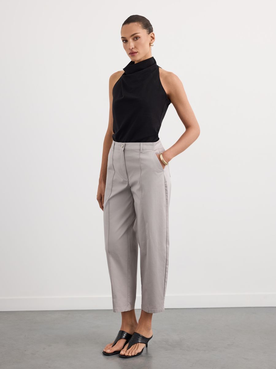 Spodnie baggy - szary - MOHITO