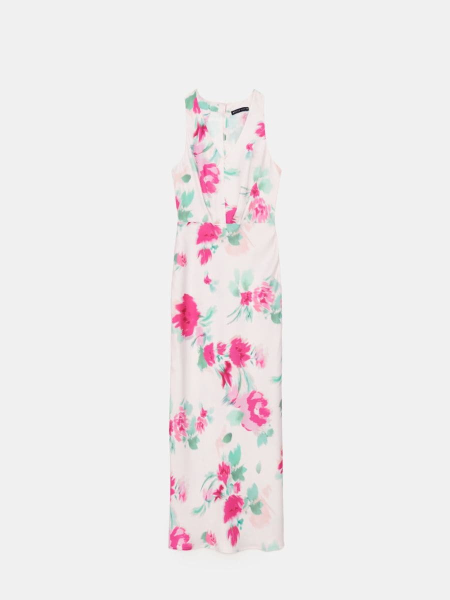 Sukienka maxi w kwiaty - wielobarwny - MOHITO