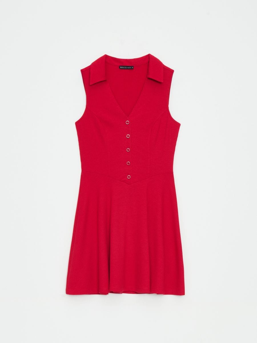 Rochie mini - Roșu - MOHITO
