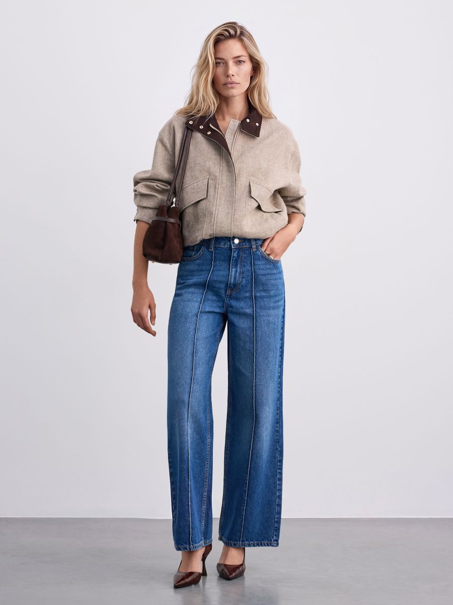 Τζιν παντελόνι wide leg