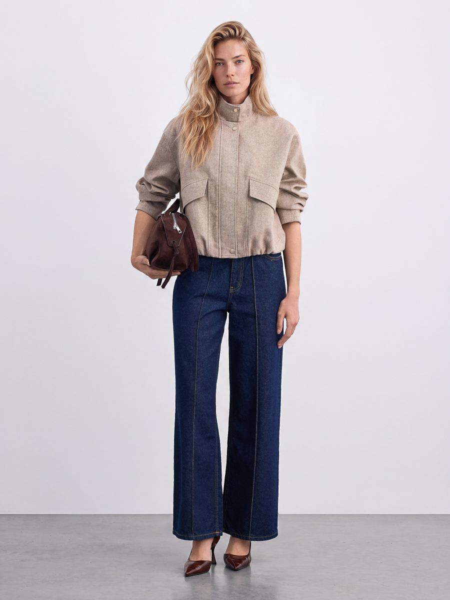 Τζιν παντελόνι wide leg