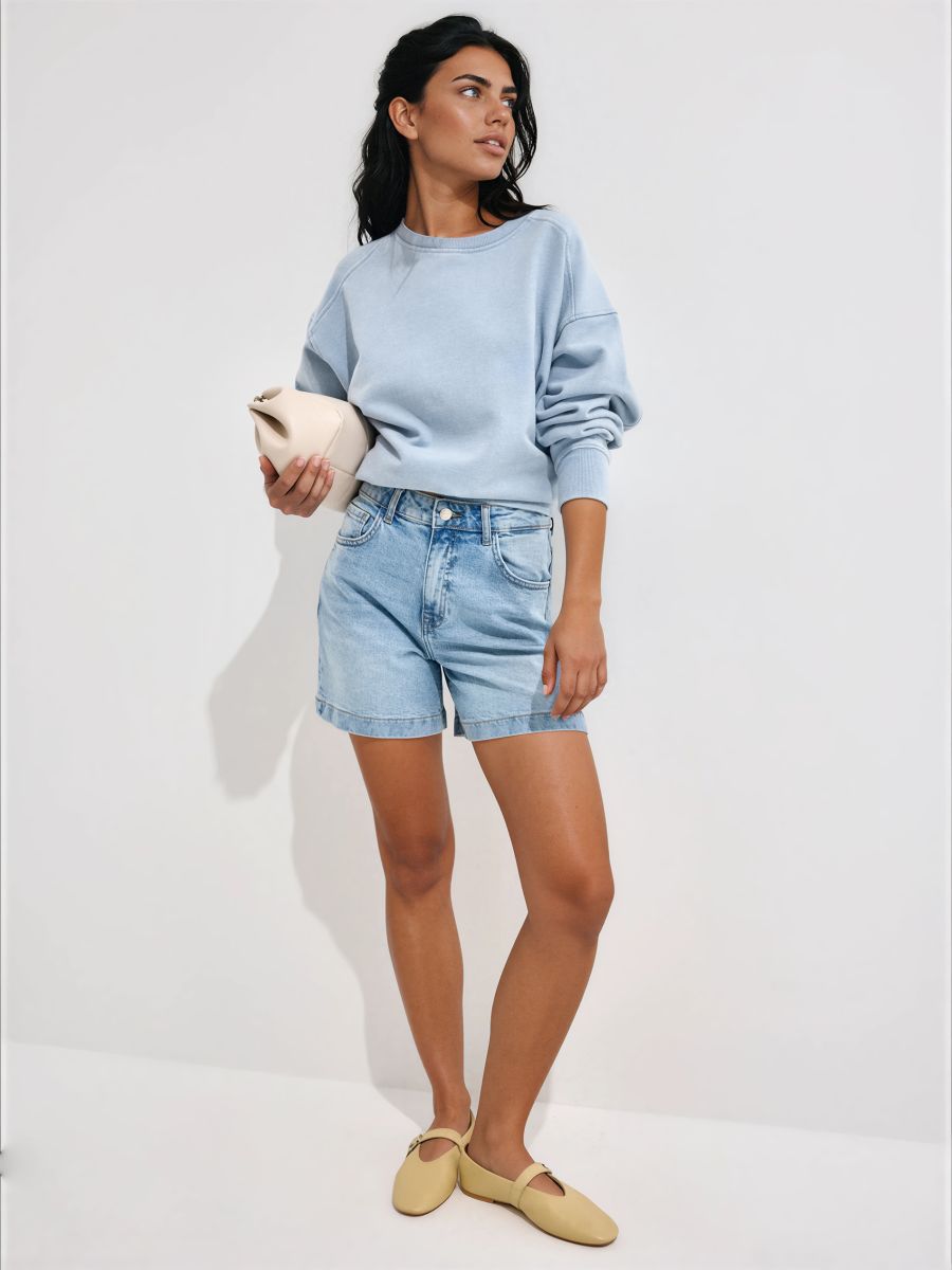 Jeansowe szorty - niebieski - MOHITO