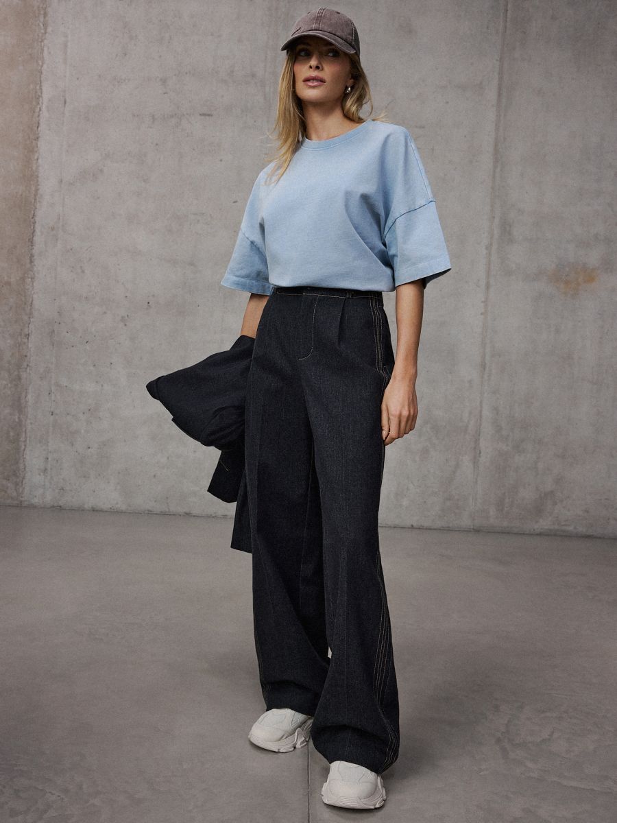 Spodnie wide leg