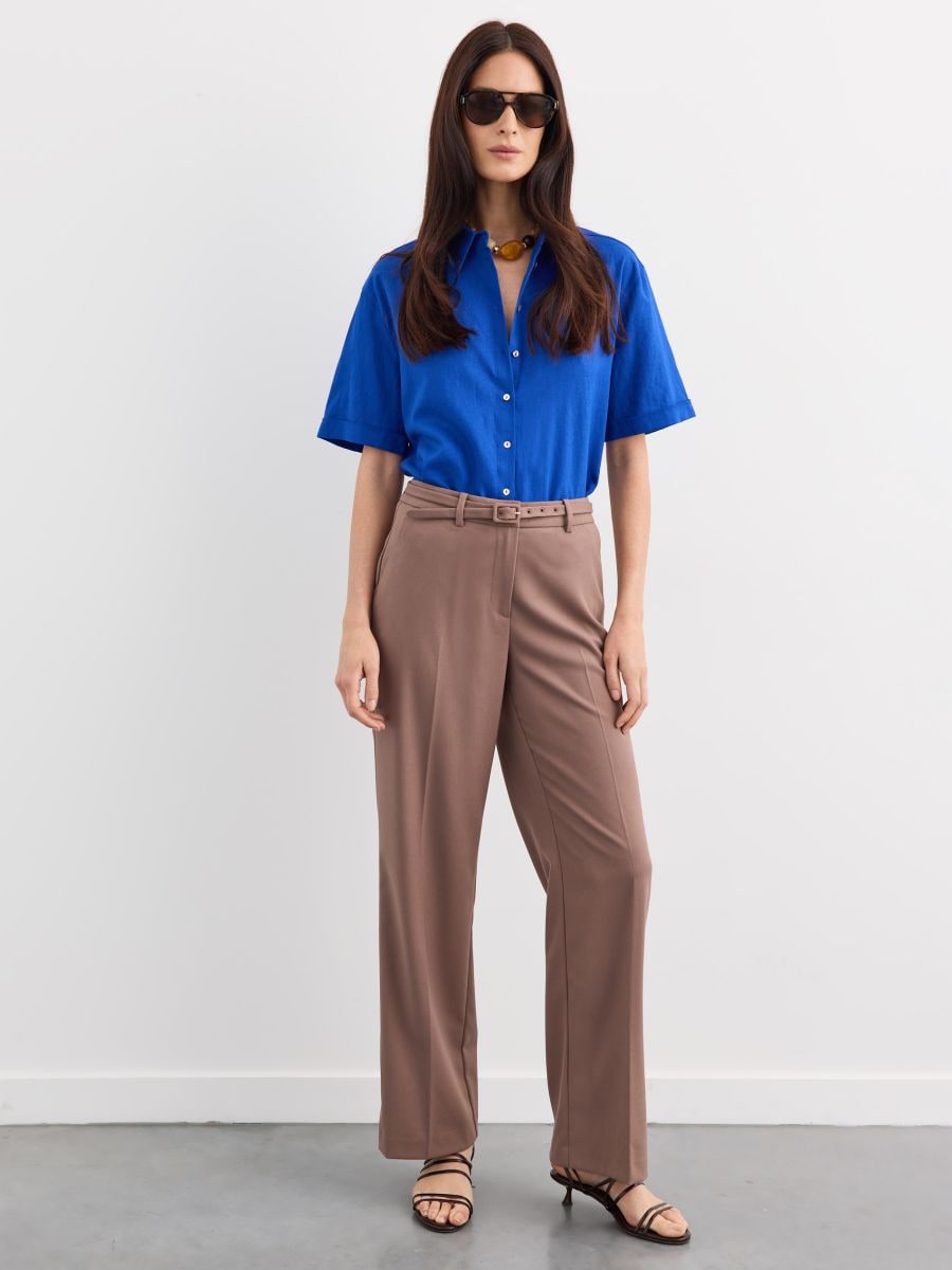 Koszula z krótkim rękawem Koszula z krótkim rękawem - indygo - MOHITO