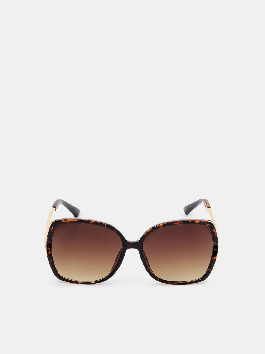 Okulary przeciwsłoneczne - brązowy - MOHITO