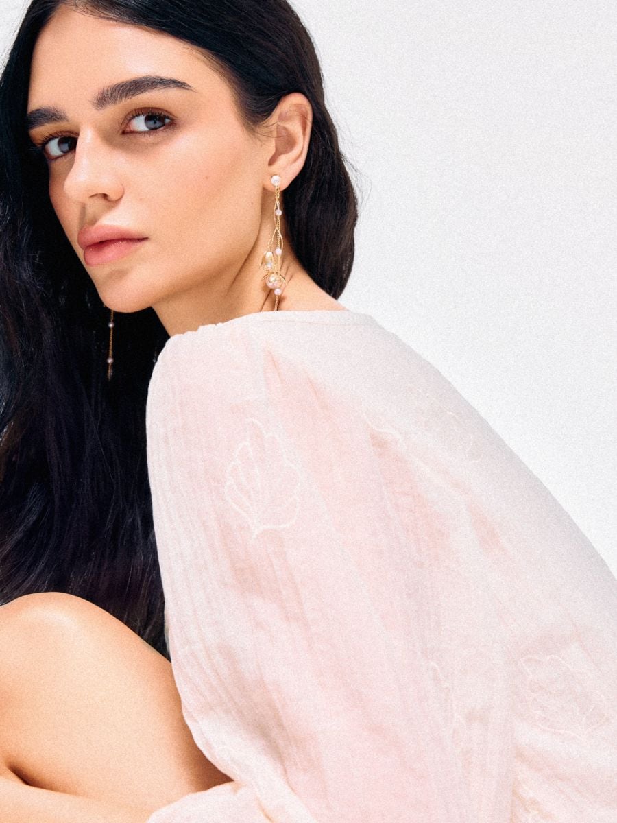 Cercei lungi, de ocazie - Multicolor - MOHITO