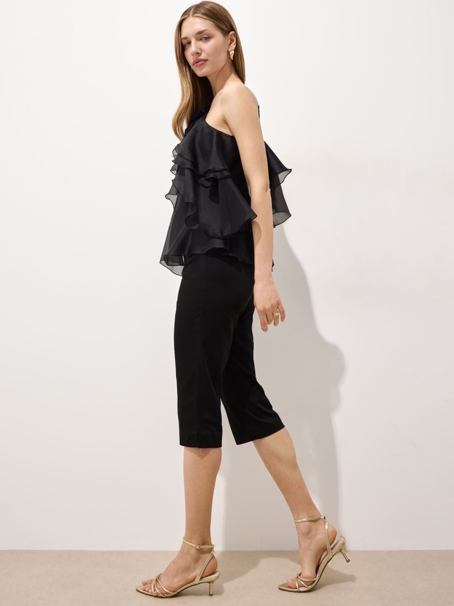 Spodnie capri Spodnie capri - czarny - MOHITO