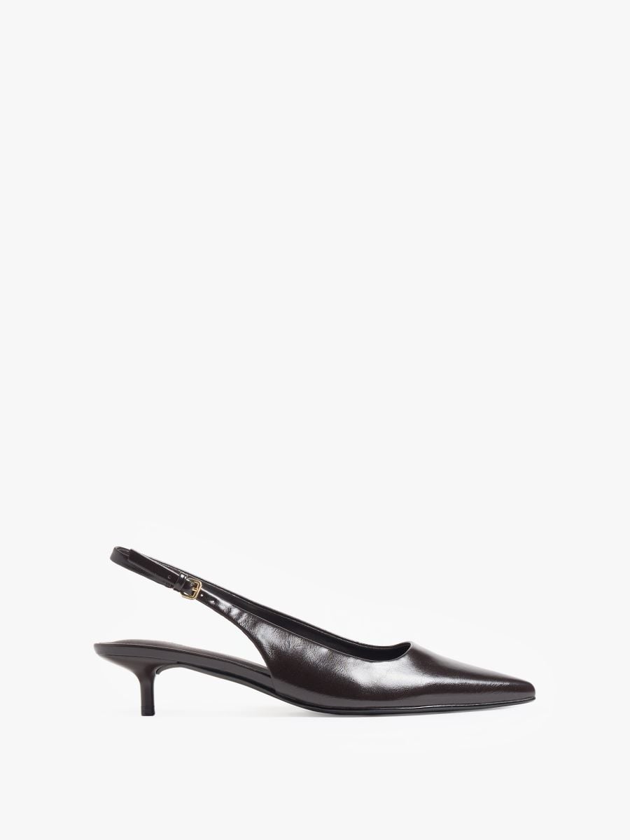 Czekoladowe czółenka na szpilce Czekoladowe czółenka na szpilce - ciemnobrązowy - MOHITO