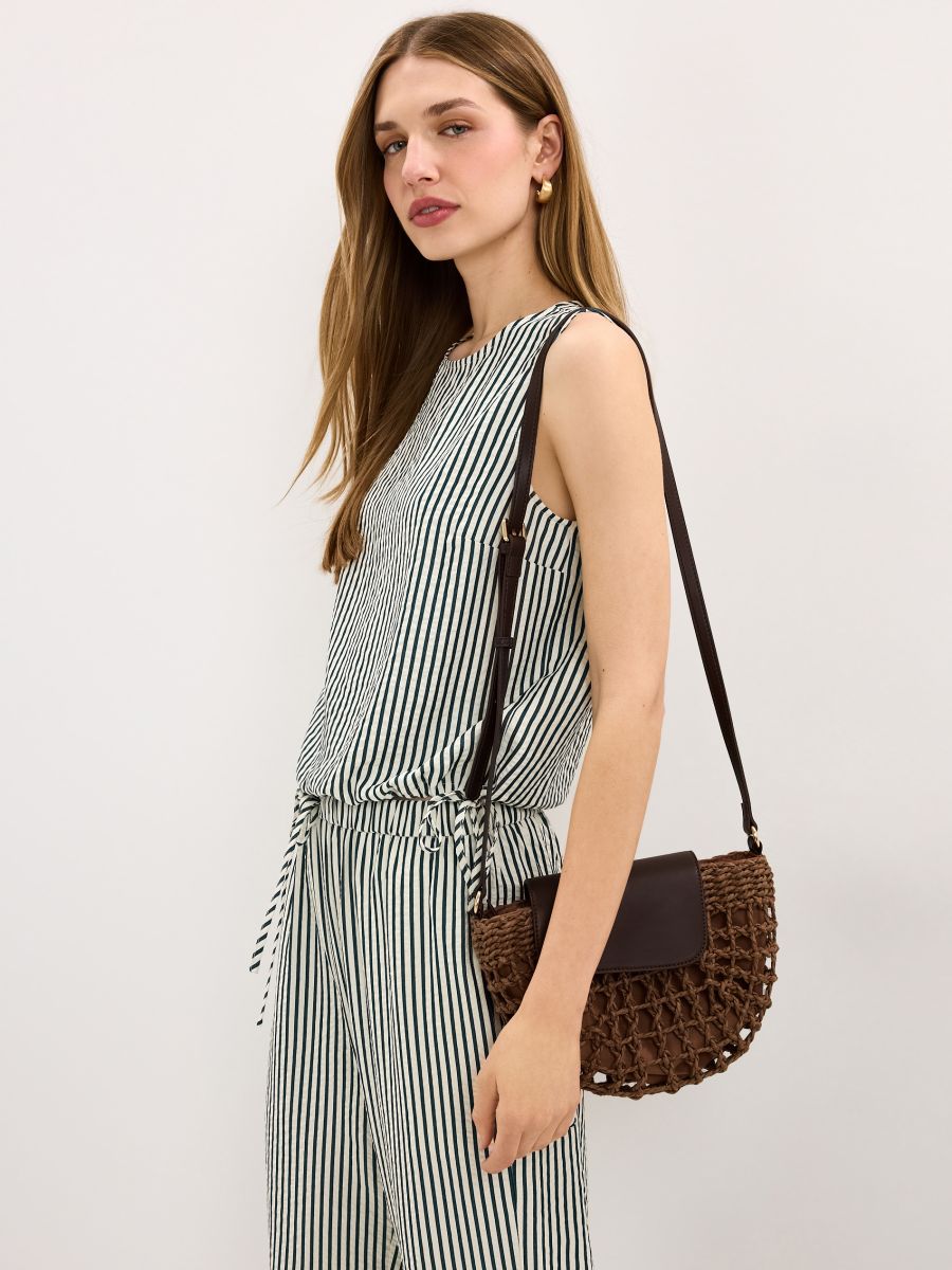 Bluzka w paski Bluzka w paski - zielony - MOHITO