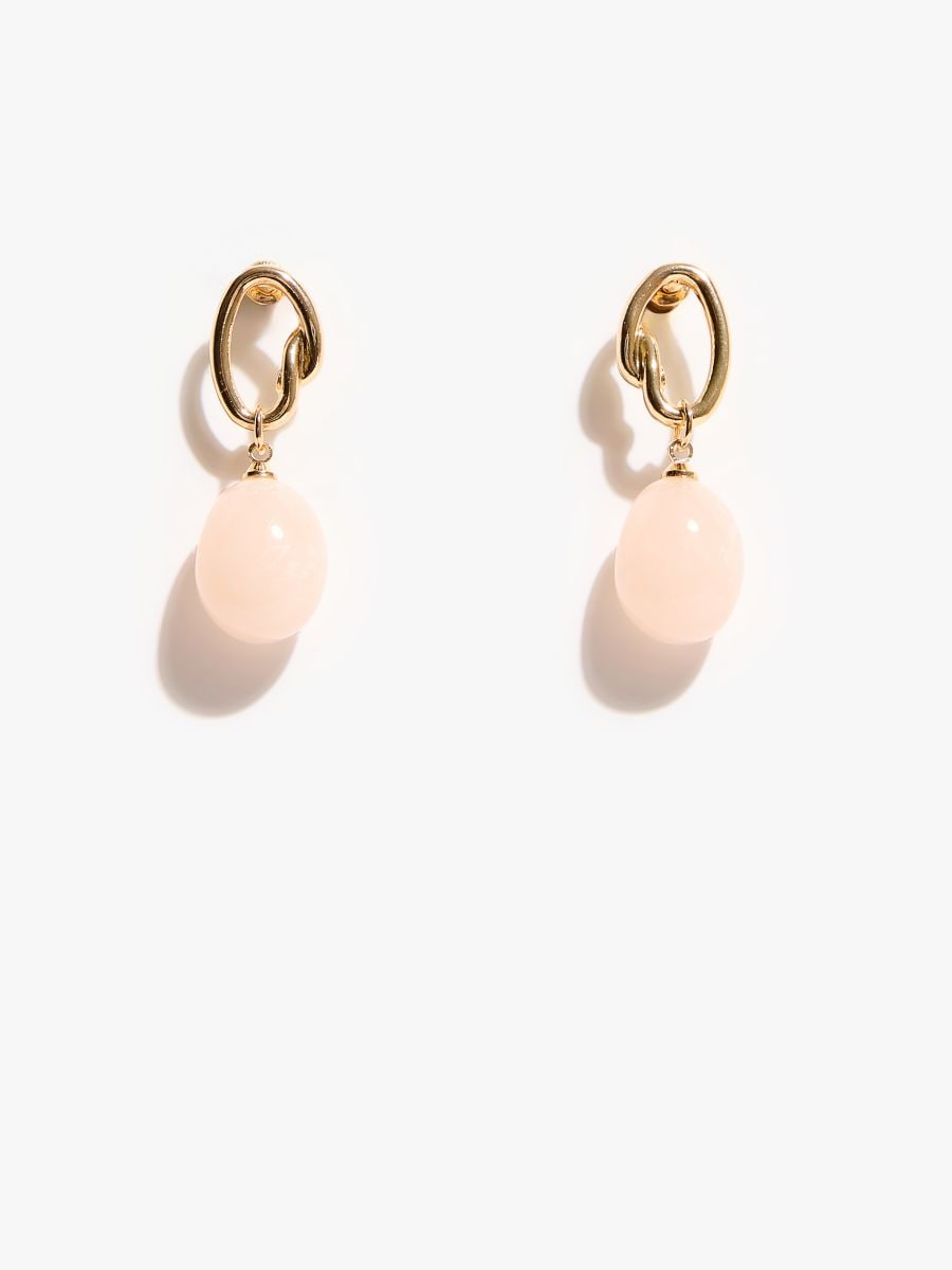 Wiszące kolczyki Wiszące kolczyki - pastelowy różowy - MOHITO