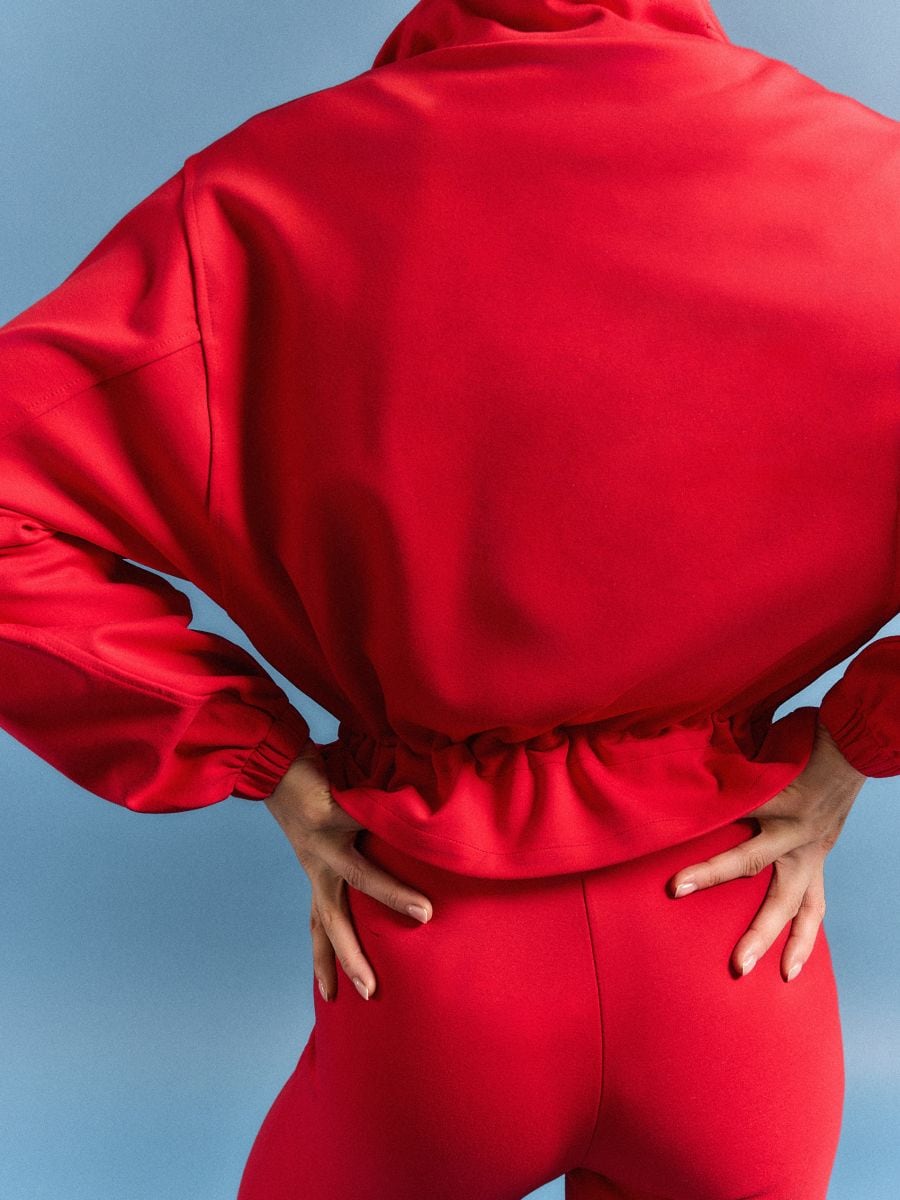 Bluza z zamkiem Bluza z zamkiem - czerwony - MOHITO