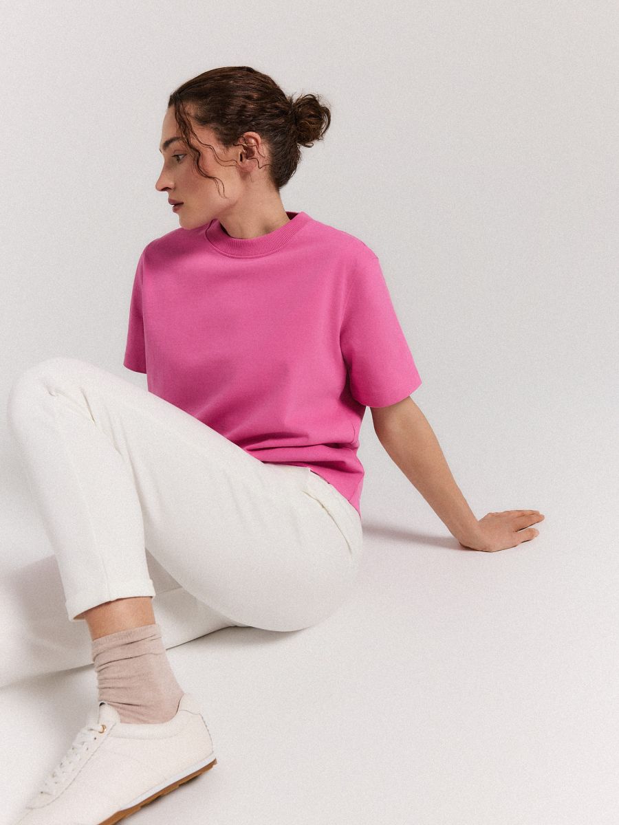 Spodnie dresowe - kremowy - MOHITO