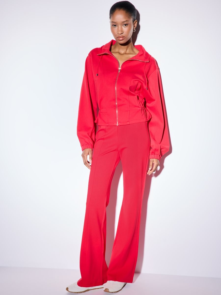 Spodnie flare - czerwony - MOHITO