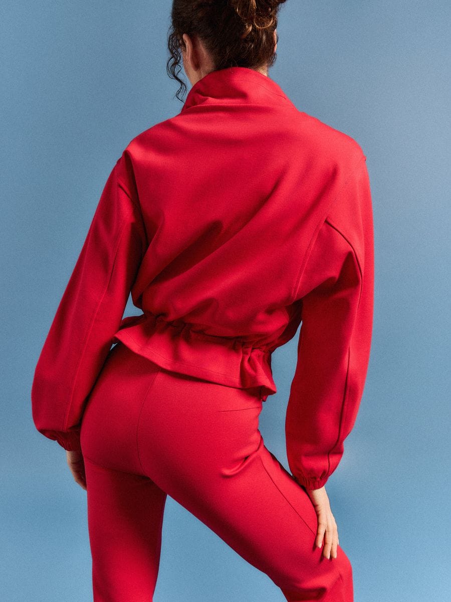 Spodnie flare - czerwony - MOHITO