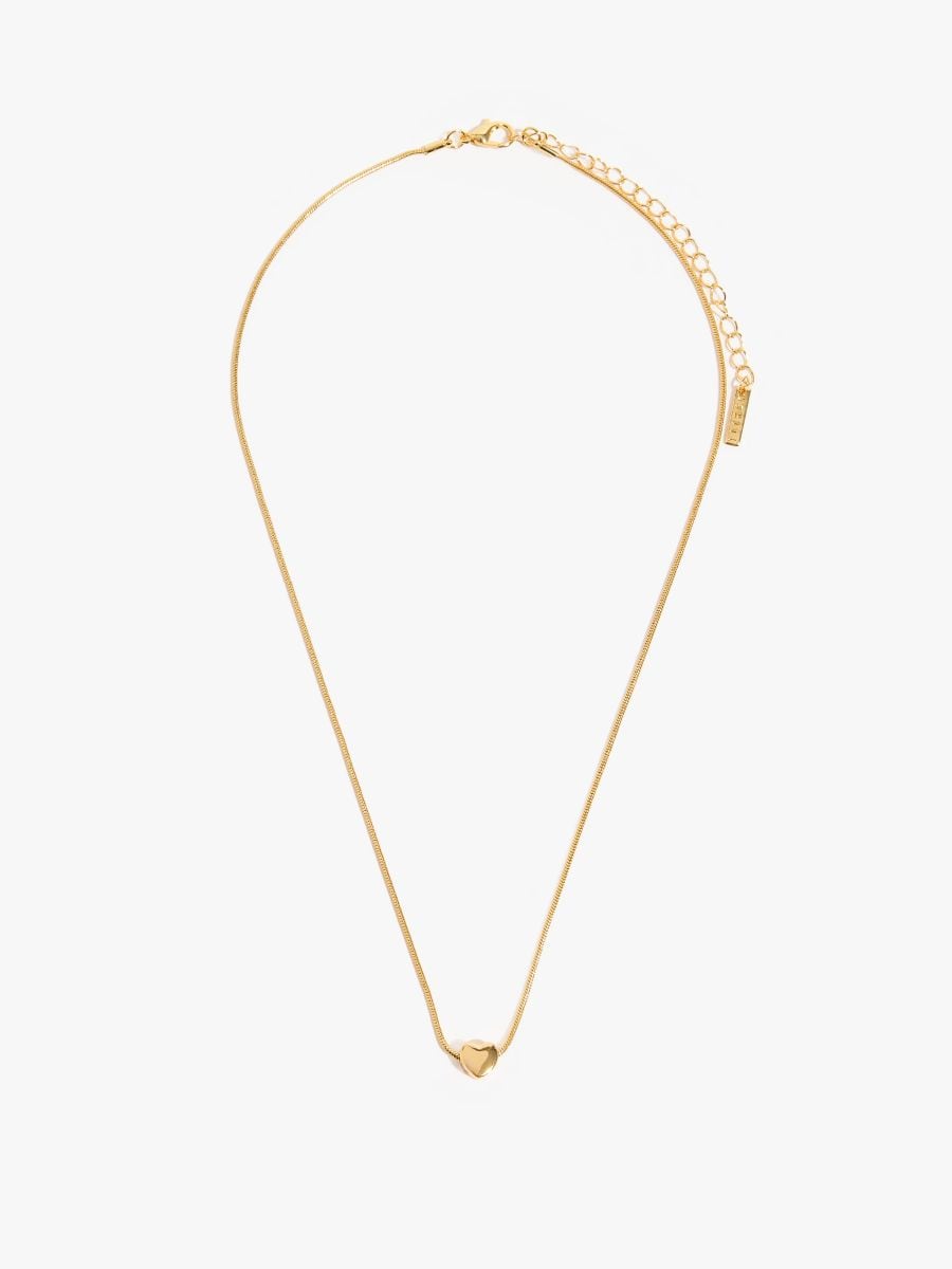 Naszyjnik pozłacany - złoty - MOHITO