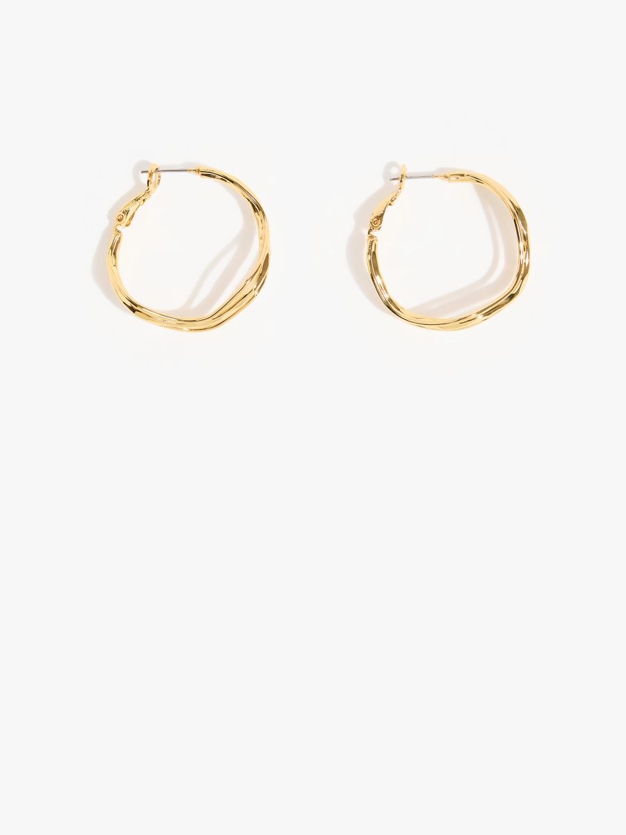 Cercei placați cu aur - Auriu - MOHITO