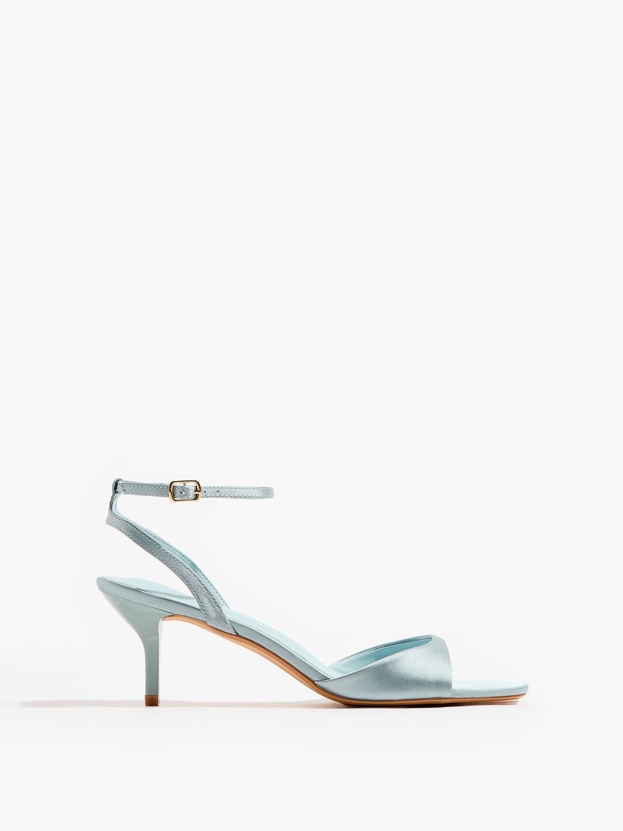 Sandały na szpilce - turkusowy - MOHITO
