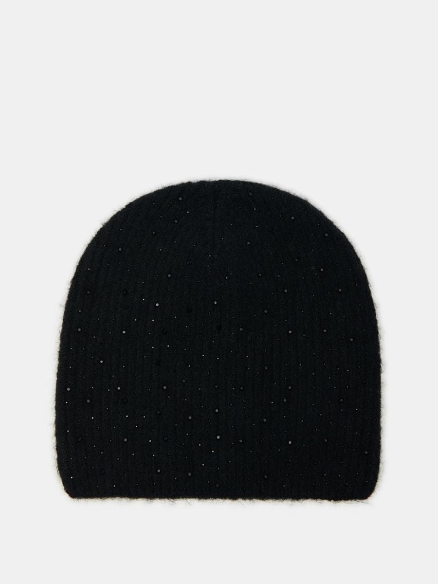 Czapka beanie - czarny - MOHITO