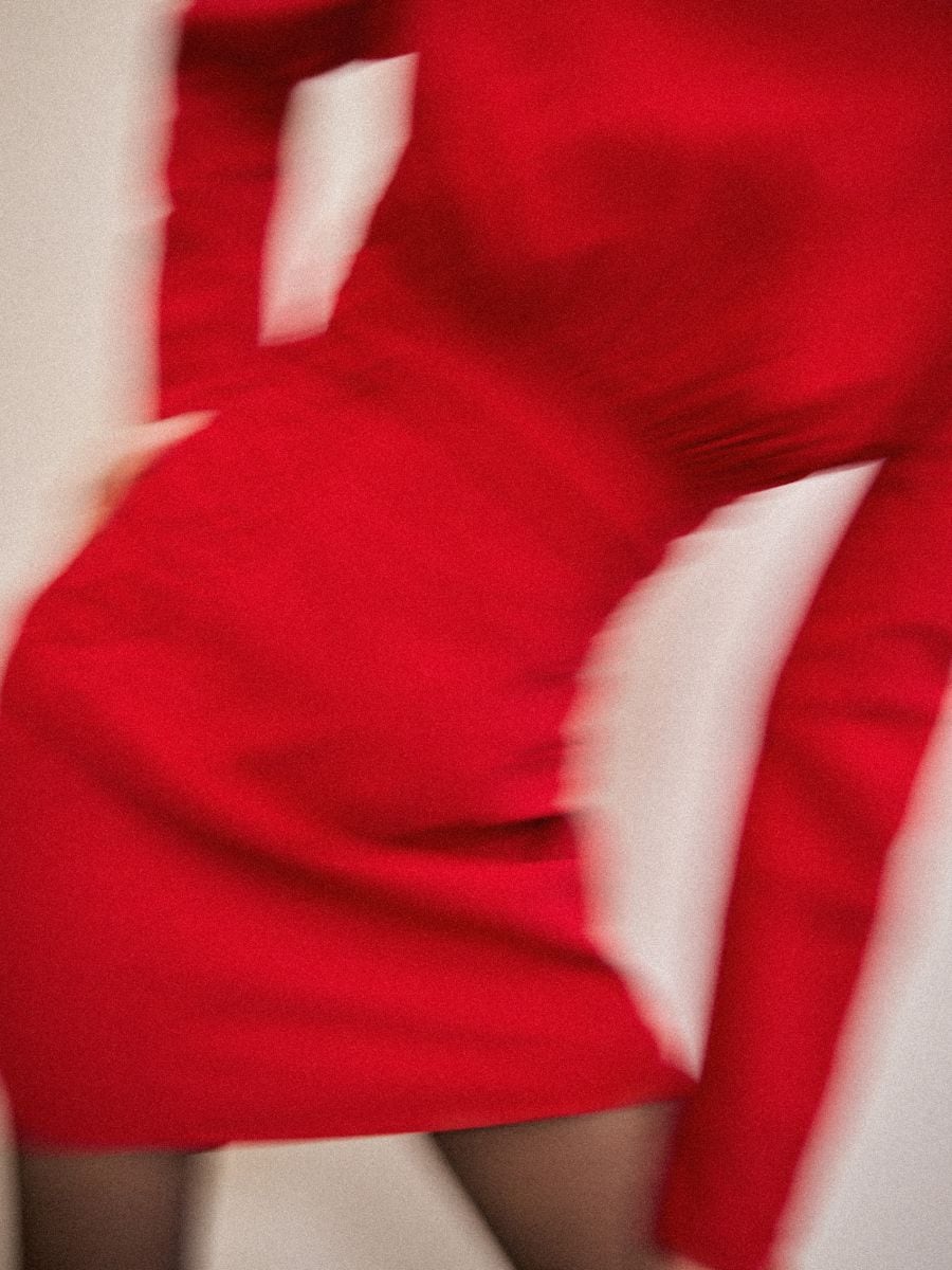 Rochie mini roșie - Roșu - MOHITO